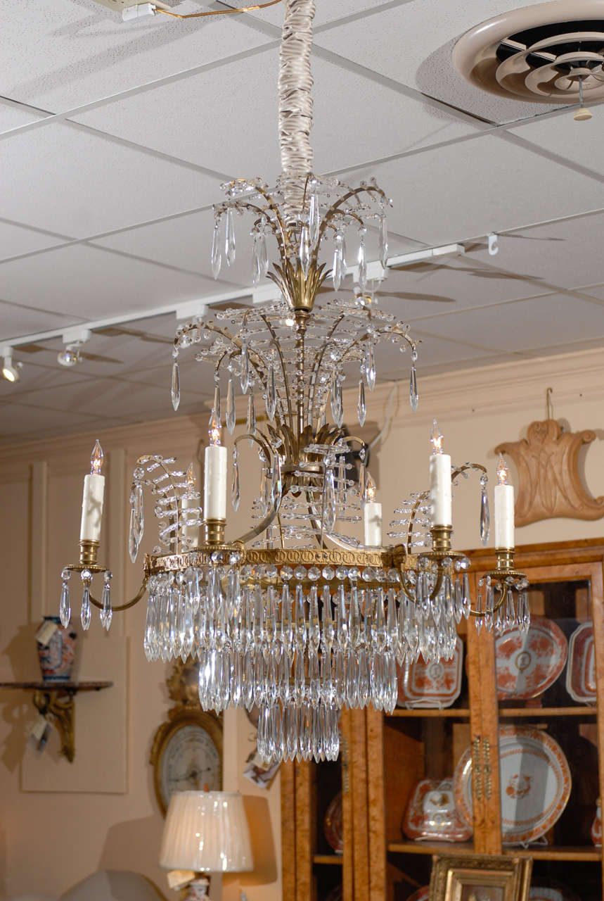 Late 19th Century 6 Light Baltic Chandelier
