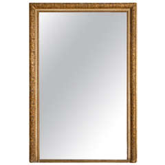 Large Gilt-Wood & Painted Rectangular Mirror, France
