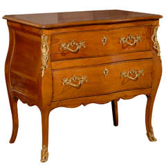 Petite 18th Century French Louis XV Fruitwood Commode