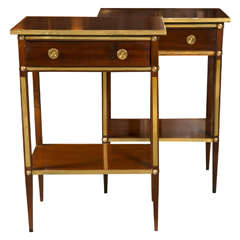 Pair of Russian Neoclassical End Tables or Night Stands