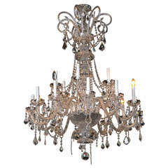 Used Palatial Georgian Style, Eighteen Arm Chandelier in the Manner Waterford
