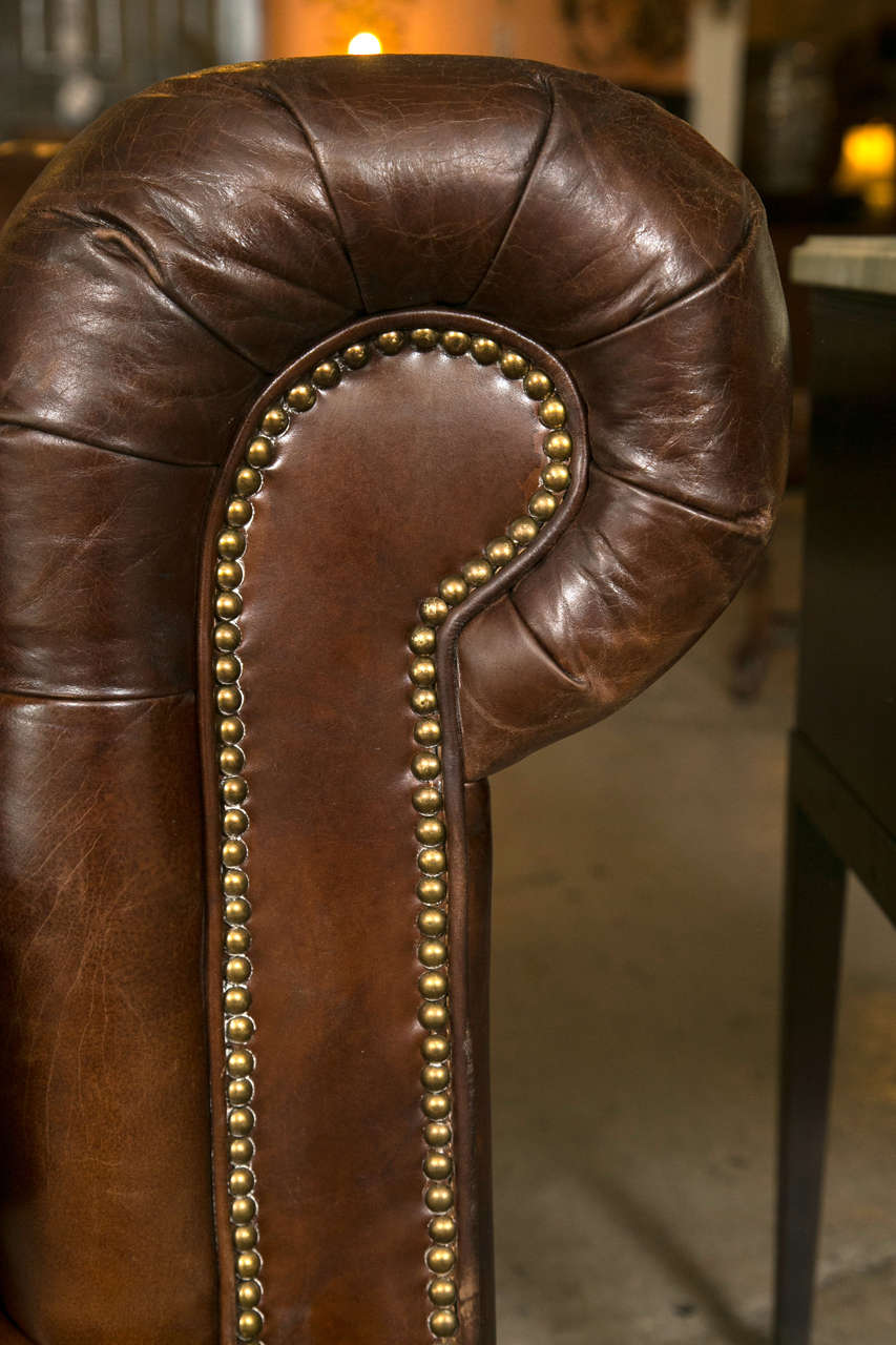 Pair of English Style Chesterfield Sofa Settees at 1stDibs chesterfield style sofa