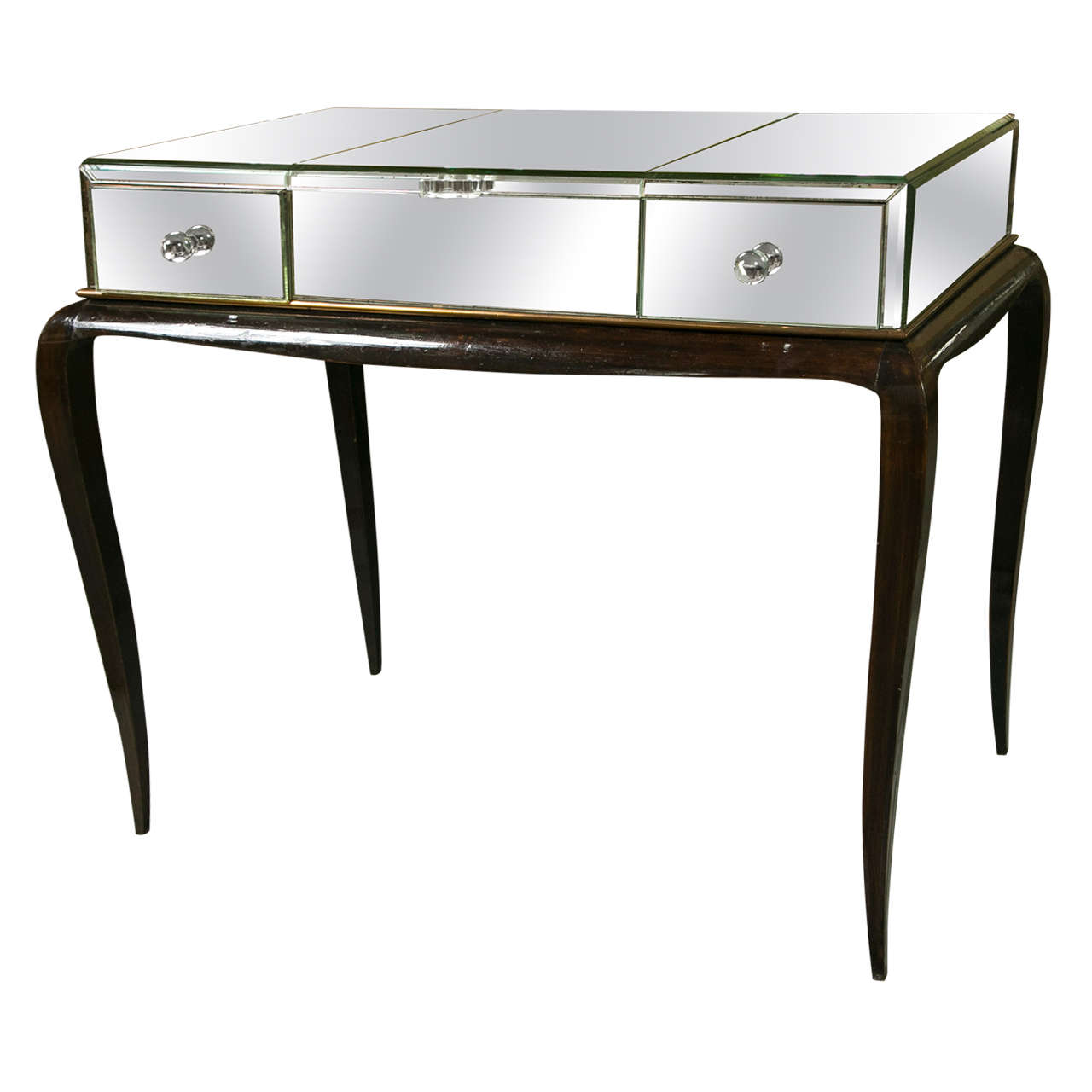 Art Deco Mirror Top Desk For Sale at 1stdibs