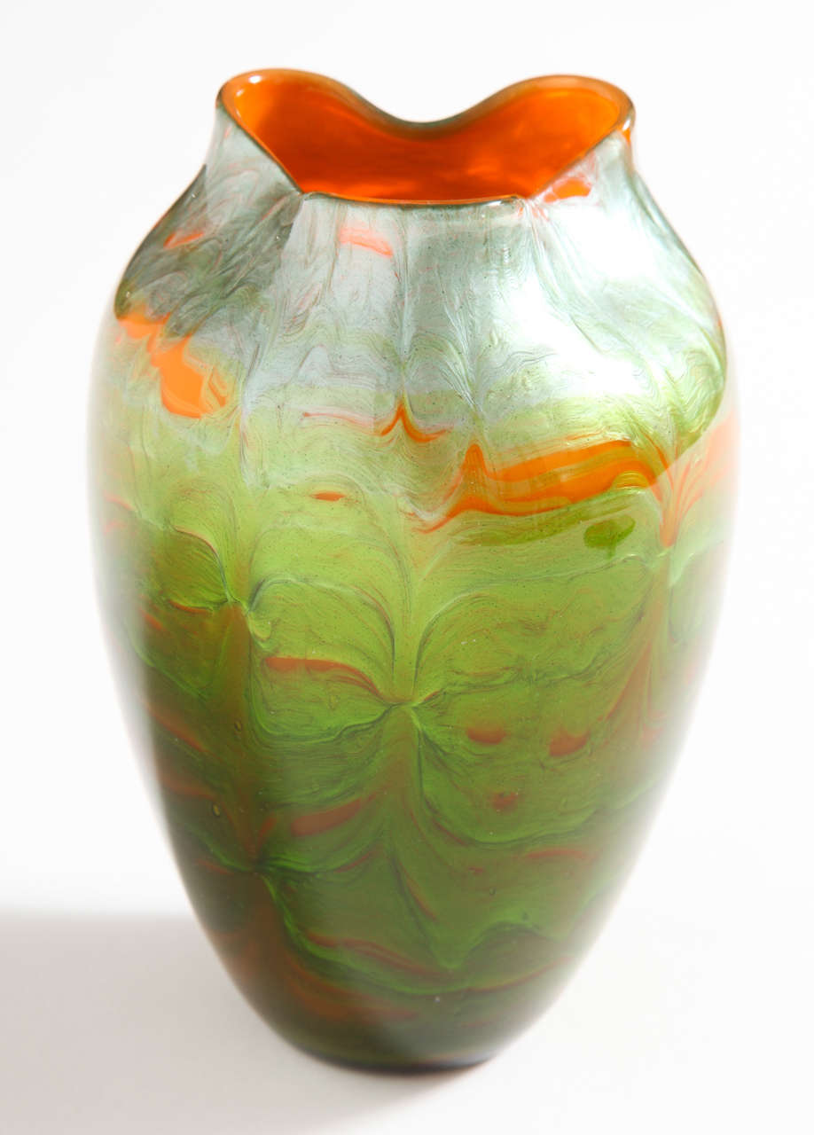 20th Century Loetz Titania Vase, 1904 For Sale