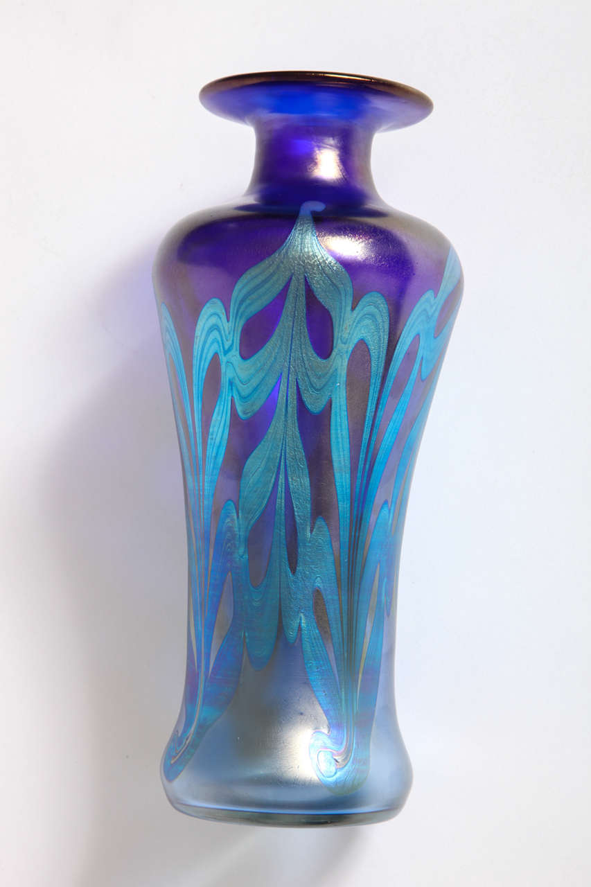 Art Nouveau Loetz Tall Phanomen Vase, 1900