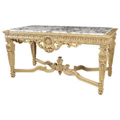 A Stripped Antique Louis XIV Style Gibier Center Table Circa 1840