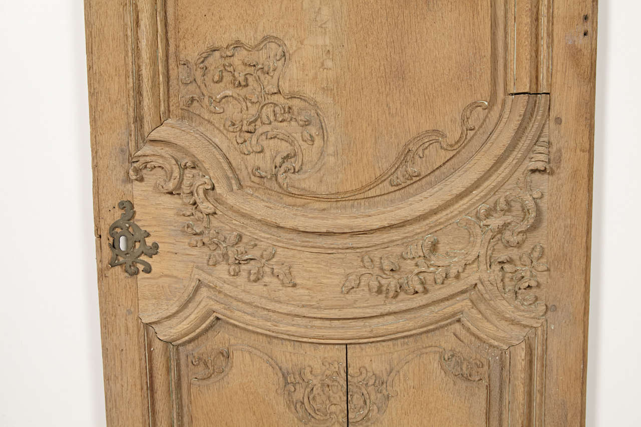 18th Century and Earlier Pair of French Regence Period Stripped Armoire Doors