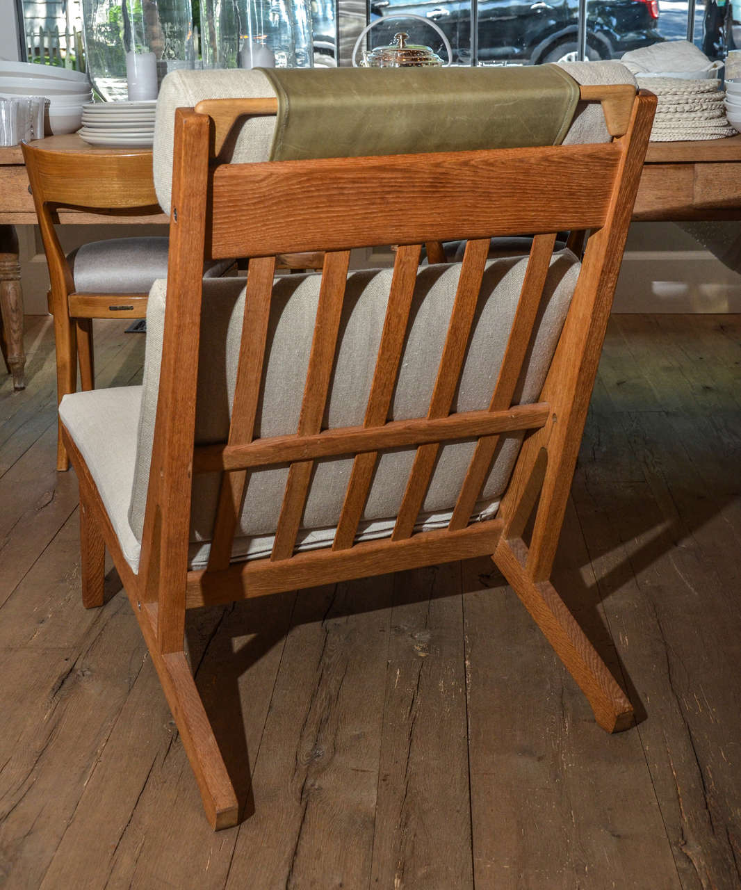 Mid-20th Century Mid-Century Danish Deck Chair by Hans Wegner