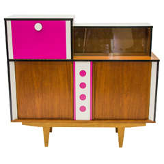 Retro British Teak Drinks Cabinet