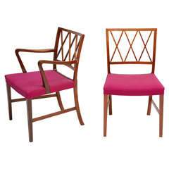 Set of 8 Rosewood Ole Wanscher Chairs