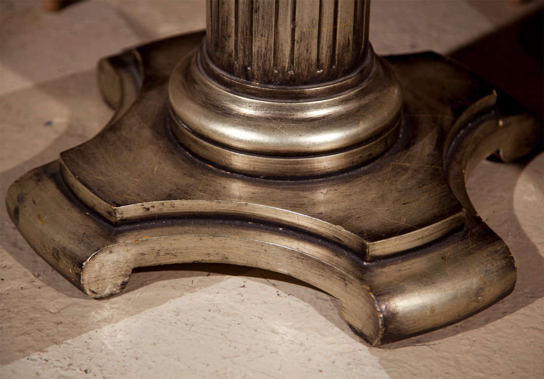 American Marble-Top Round Center Table