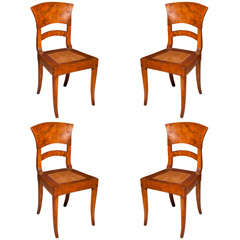 Set of 4 Biedermier Style Side Chairs