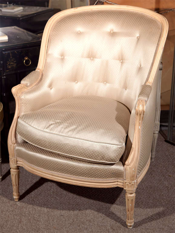 Louis XVI Style Wingback Bergere Chair by Maison Jansen