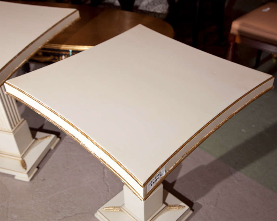 Pair of Grosfeld House Painted End Tables For Sale at 1stDibs