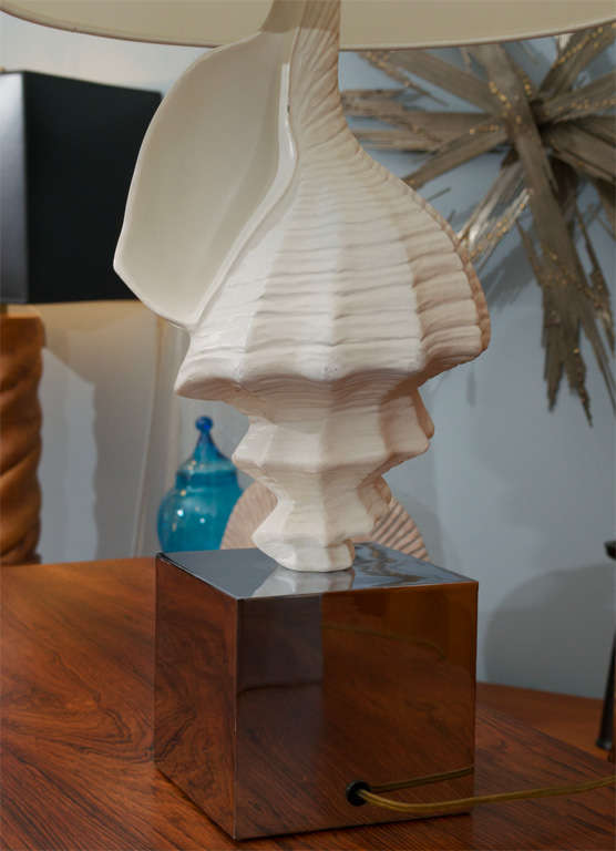 Pair of Shell Form Lamps 1