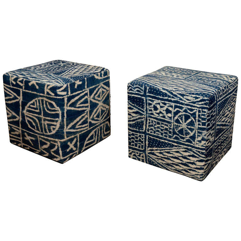 African Ottomans/Stools. For Sale