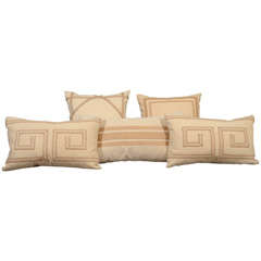 Linen Pillows with Trims.