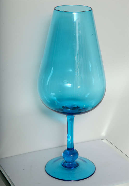 Murano Light Blue Goblet