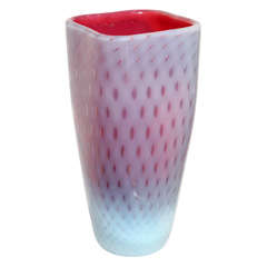 Vintage Handblown Italian Art Glass Vase