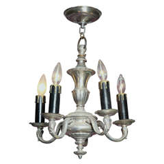 English Silver Chandelier, 1940's