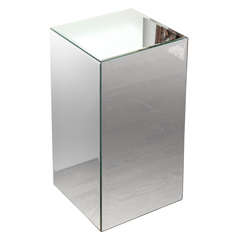 5 Sided Mirrored Pedestal with Beveled Edges