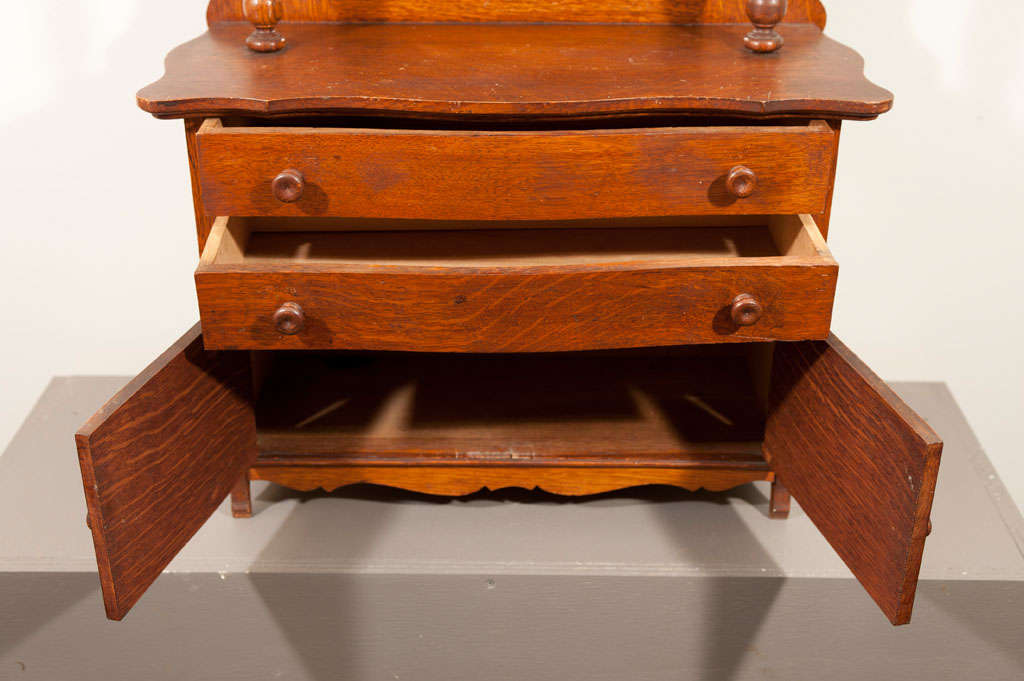 Apprentice Model or Salesman's Sample Miniature Oak Sideboard For Sale 3