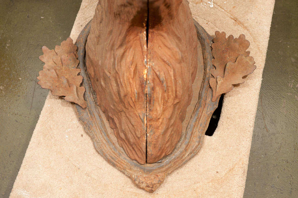 French Majestic Cast Iron Elk's Head Wall Mount