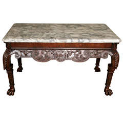 Marble Slab Console Table