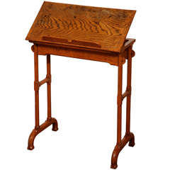 Antique Small Oak Arts and Crafts Side Table.