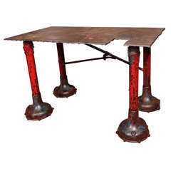 Used Make-Do Industrial Work Table