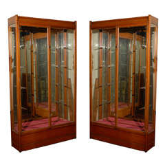 Exceptional Pair 19th Century Display Cabinets