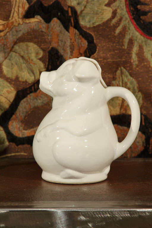 Charming USA pottery pitcher.