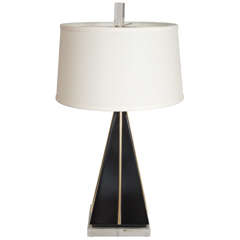 1970's Lucite and Enamel finish Table Lamp