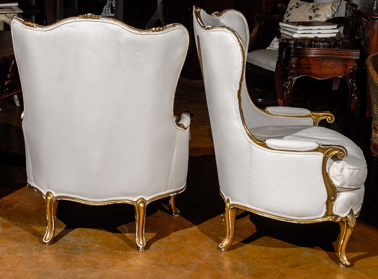 Pair of Italian Giltwood Chairs 4