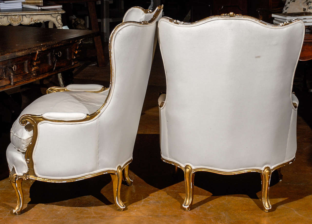 Pair of Italian Giltwood Chairs 5