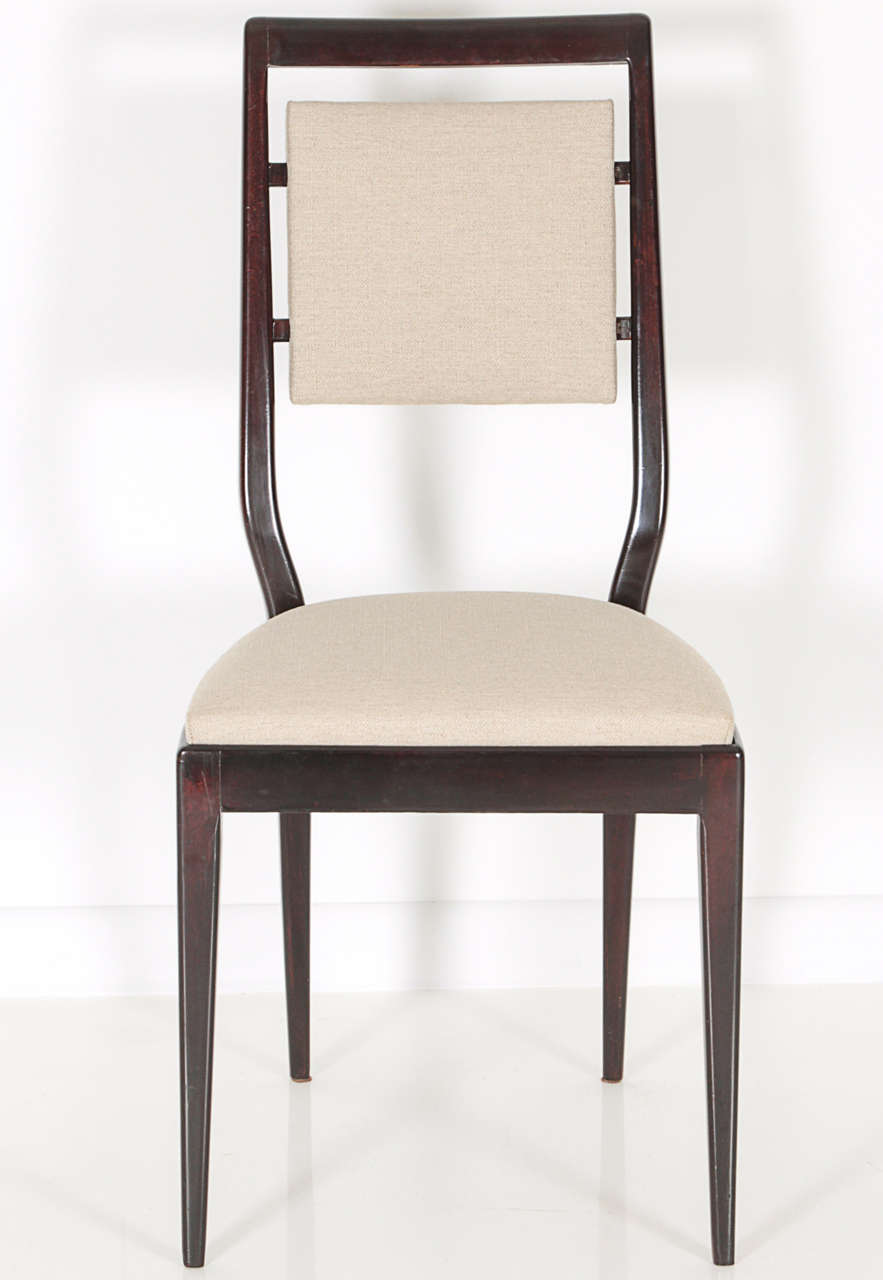 Elegant Six Dining Chairs Style of Ico Parisi 1