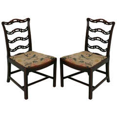 A Pair Of Chippendale Period Chairs c.1760