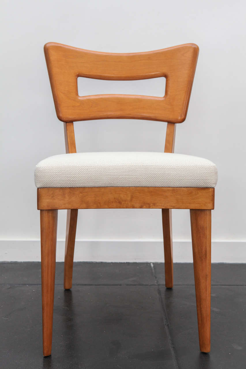 Beautiful set of the best Heywood Wakefield collection.  Set of four dining chairs, 1940's-1950's