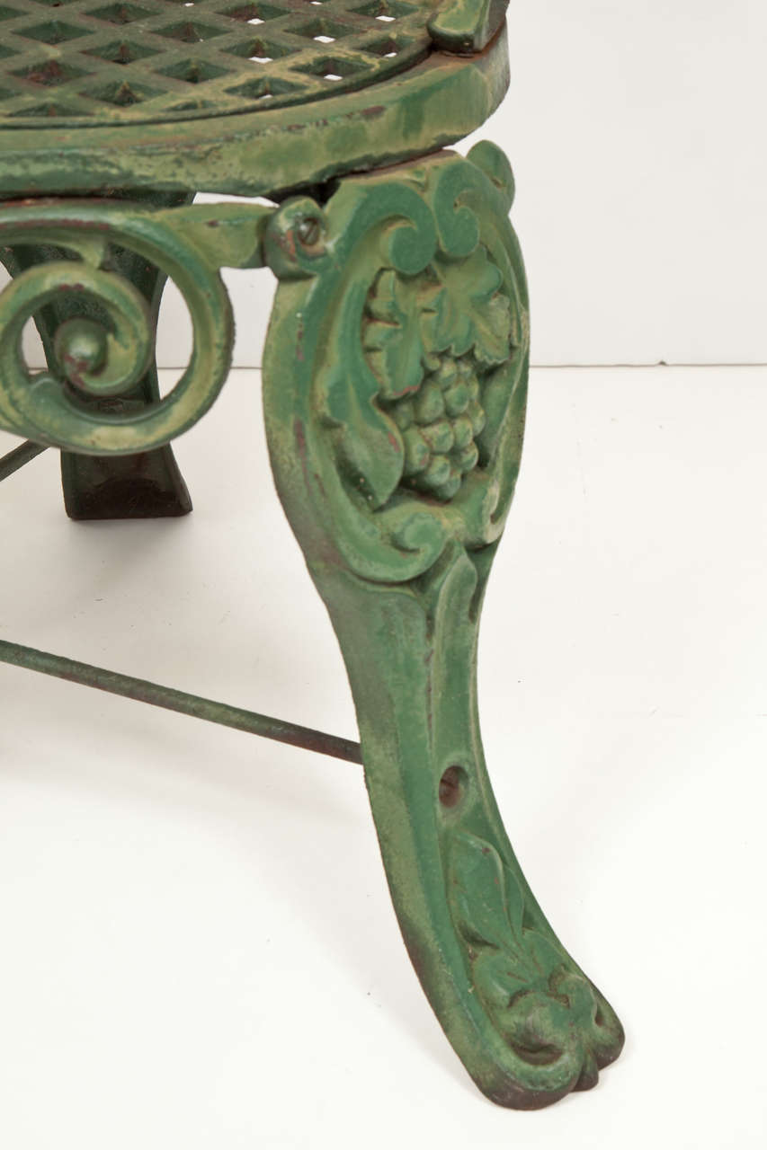 19th Century Pair of Cast Iron Benches by J. W. Fiske For Sale