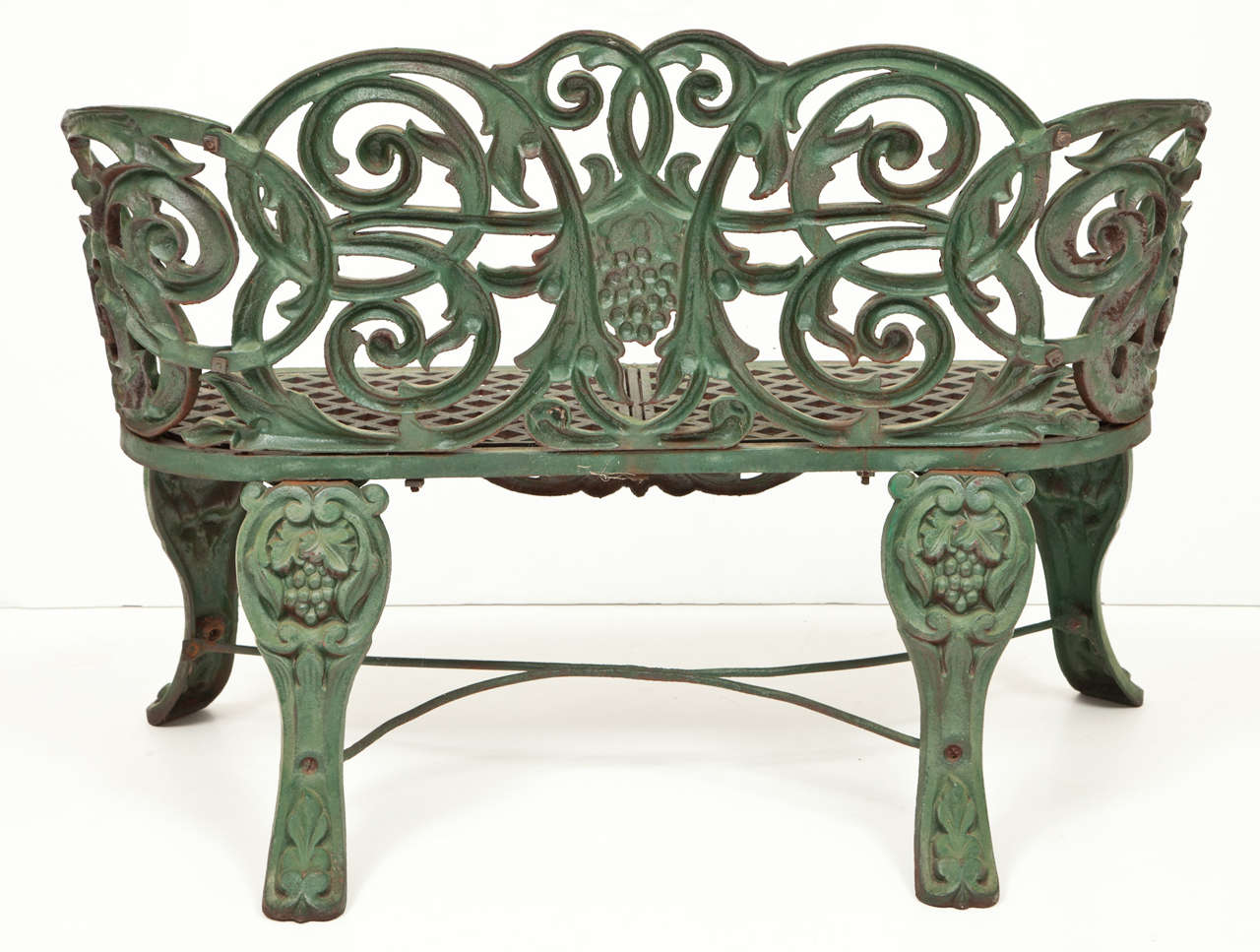 Pair of Cast Iron Benches by J. W. Fiske For Sale 1