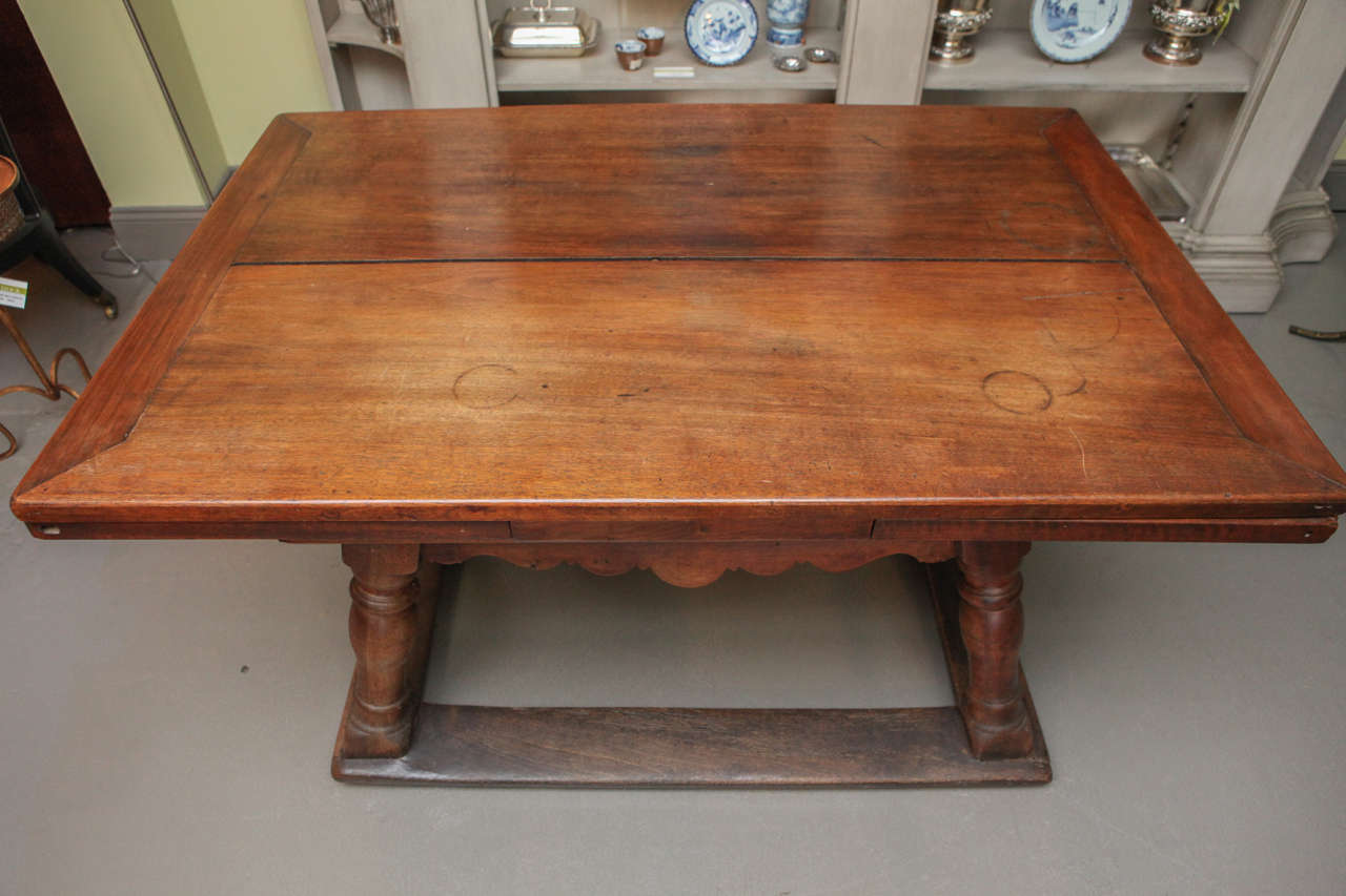 Unknown American or Continental Carved Mahogany Tavern Table