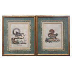 Pair of 19th Century European Hand-Colored Engravings