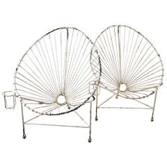 Pair of Wire Chairs