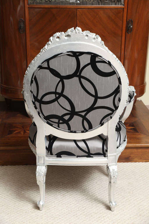 Original Baroque Rococo Re-Looked Armchair In Good Condition For Sale In Miami, FL