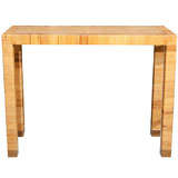 WOVEN  RATTAN  CONSOLE  BY  BIELECKY