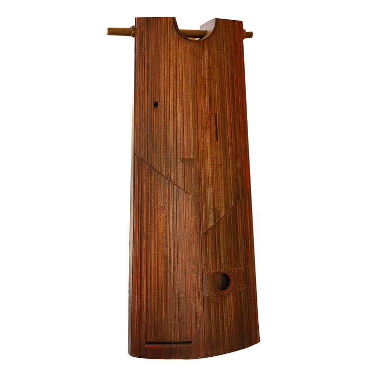"Bell Tower" wood assemblage sculpture by John Kapel For Sale