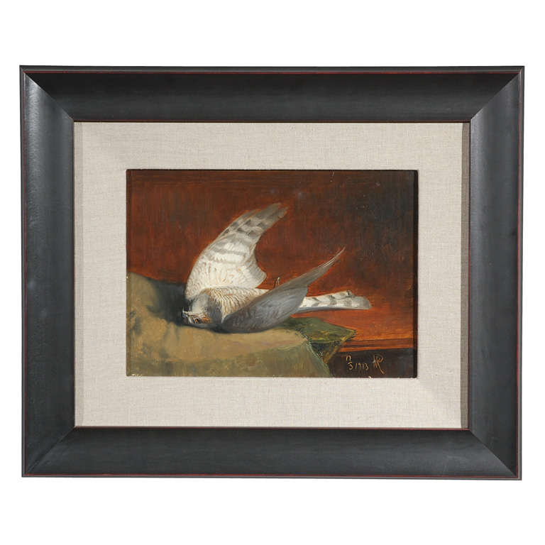 Original Oil on Canvas of Bird- Signed Still Life