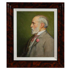Antique Oil on Canvas Portrait of Gentleman - Signed