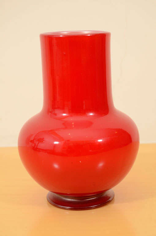 Tiffany Studios Samian Red Vase 1