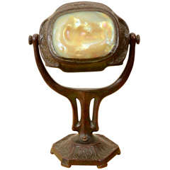 Vintage Tiffany Turtleback Zodiac Table Lamp